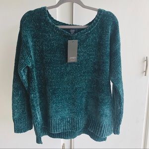 NWT Jones New York chenille crewneck sweater